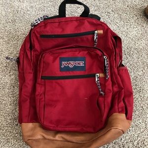 Maroon/ red Jansport backpack